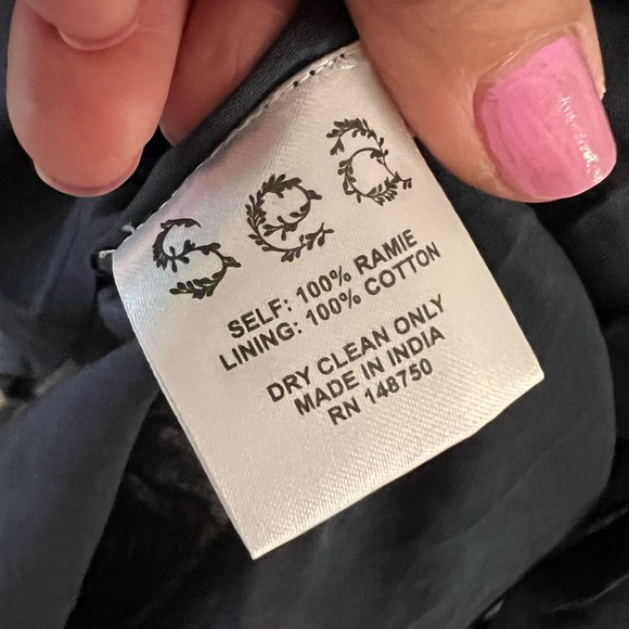 NWT Sea NY Ines Floral Navy Smock Midi Dress size 4 BRAND NEW - Picture 16 of 17